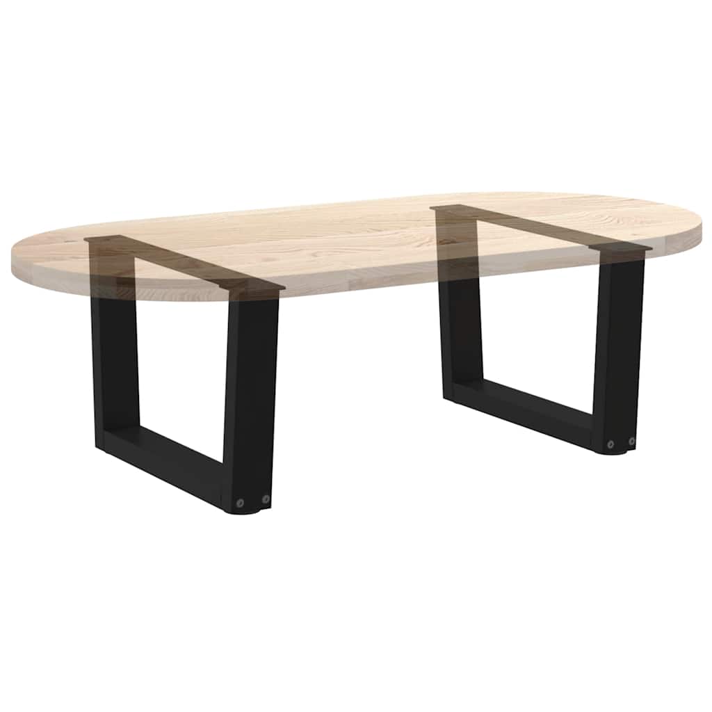 vidaXL Couchtischbeine V-Form 2 Stück Schwarz 60x(30-31,3) cm Stahl