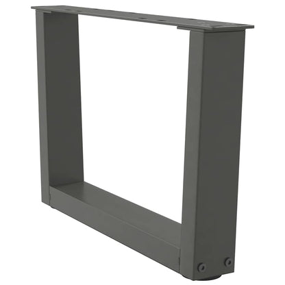 vidaXL Couchtischbeine V-Form 2 Stück Anthrazit 60x(30-31,3) cm Stahl