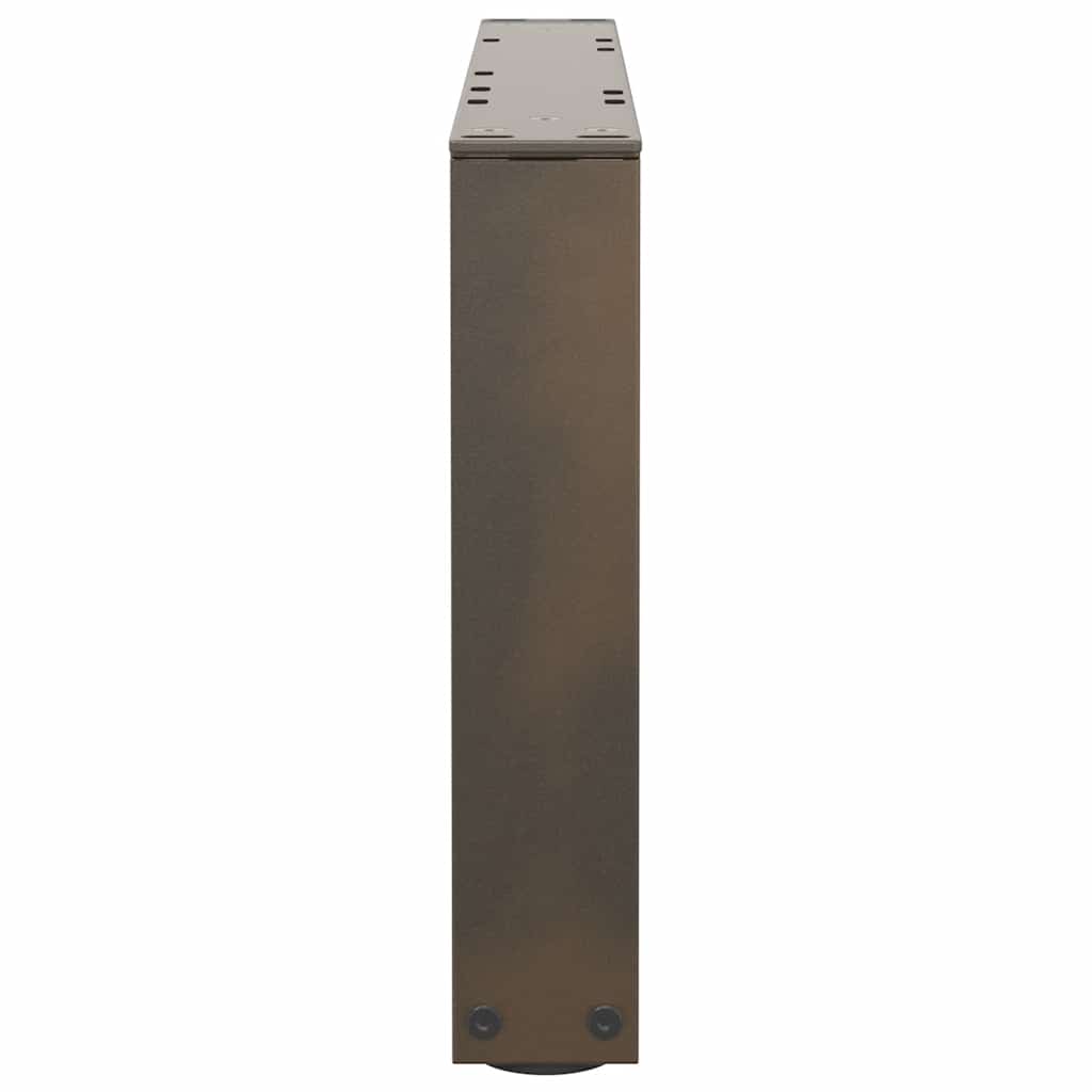 vidaXL Pieds de table basse en forme de V 2 pcs Acier brut 60x(30-31,3) cm Acier