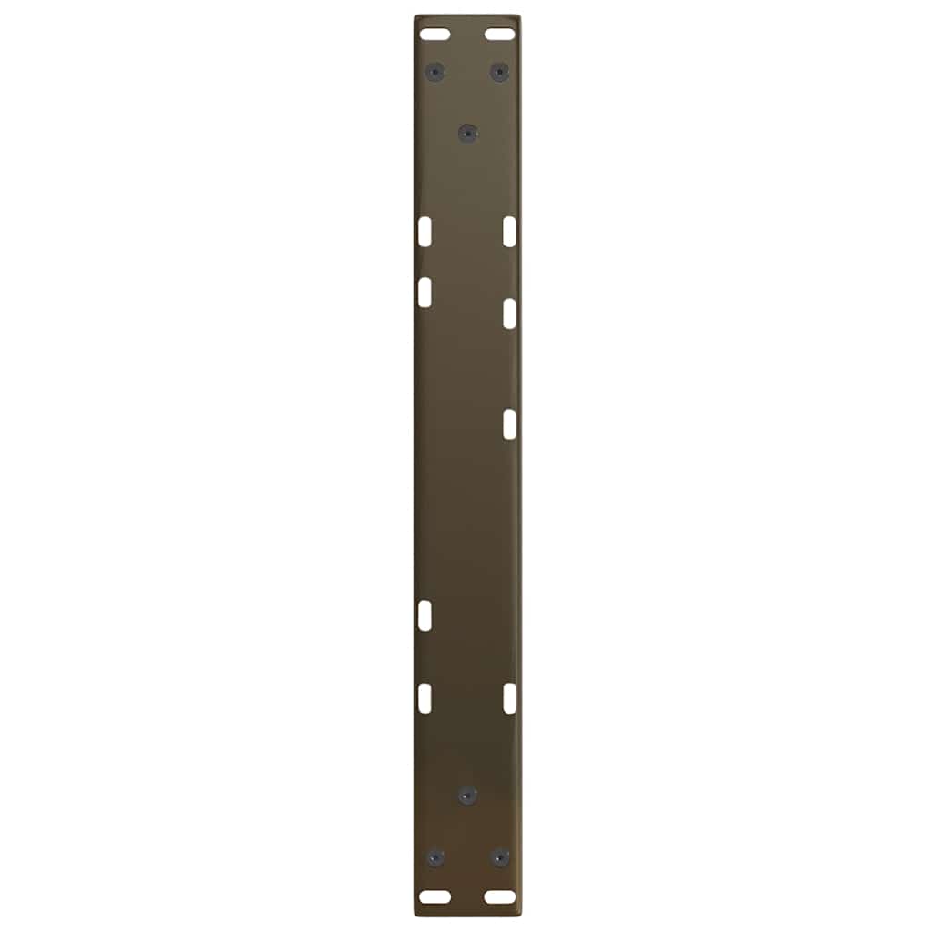 vidaXL Pieds de table basse en forme de V 2 pcs Acier brut 60x(30-31,3) cm Acier