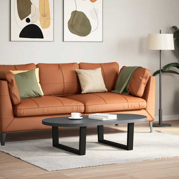 vidaXL Couchtischbeine V-Form 2 Stück Schwarz 70x(30-31,3) cm Stahl