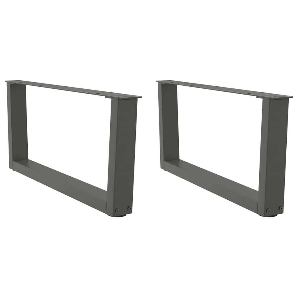 vidaXL Couchtischbeine V-Form 2 Stück Anthrazit 70x(30-31,3) cm Stahl