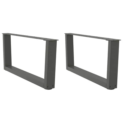 vidaXL Couchtischbeine V-Form 2 Stück Anthrazit 70x(30-31,3) cm Stahl