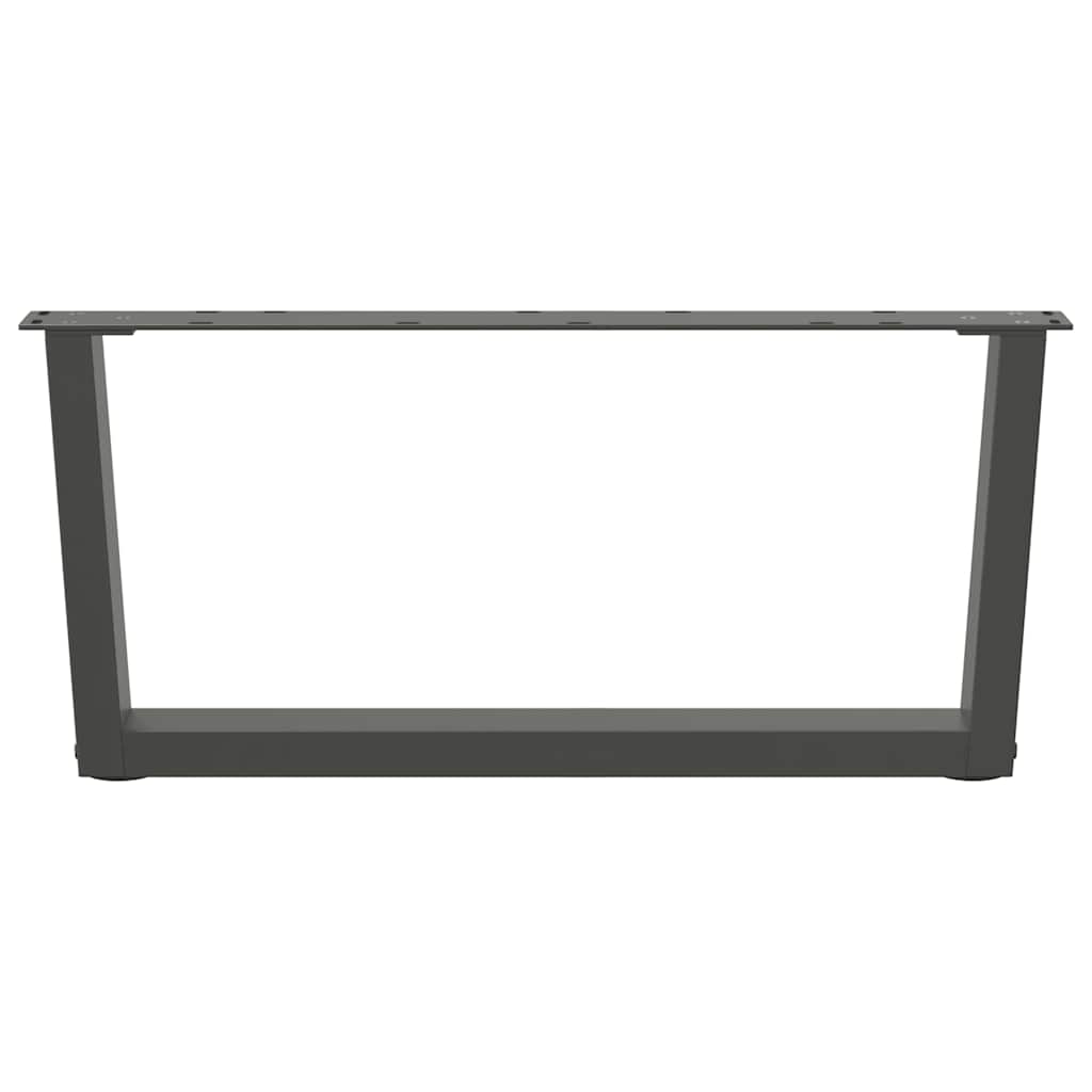 vidaXL Couchtischbeine V-Form 2 Stück Anthrazit 70x(30-31,3) cm Stahl