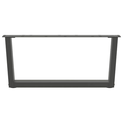vidaXL Couchtischbeine V-Form 2 Stück Anthrazit 70x(30-31,3) cm Stahl