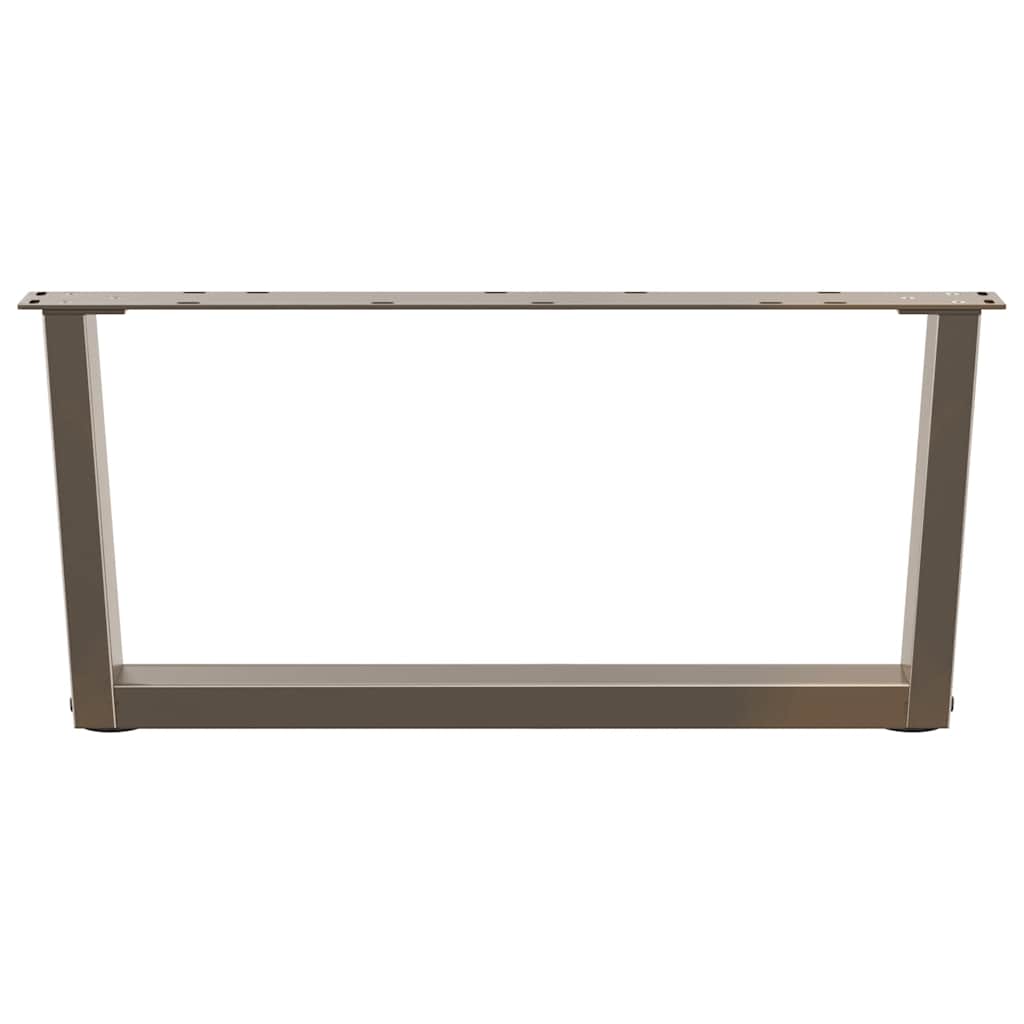 vidaXL Pieds de table basse en V 2 pcs Acier brut 70x(30-31,3) cm Acier
