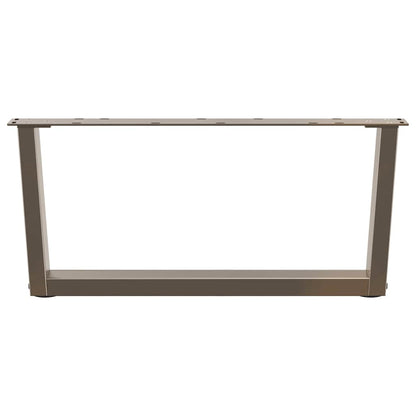 vidaXL Pieds de table basse en V 2 pcs Acier brut 70x(30-31,3) cm Acier