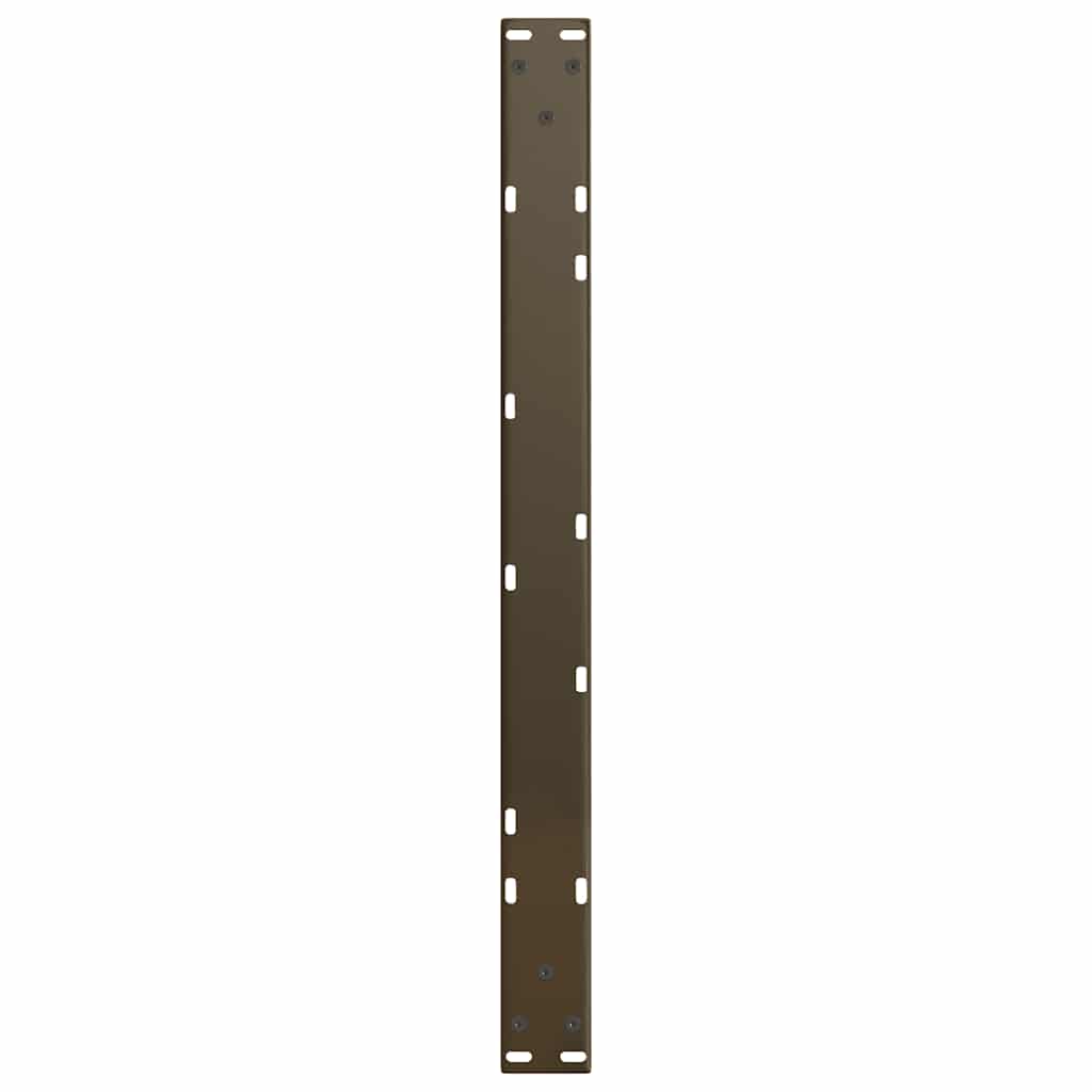 vidaXL Pieds de table basse en V 2 pcs Acier brut 70x(30-31,3) cm Acier