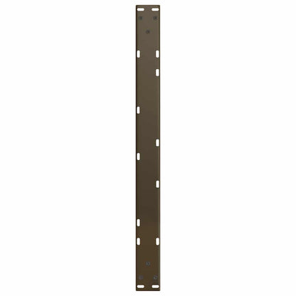 vidaXL Pieds de table basse en V 2 pcs Acier brut 70x(30-31,3) cm Acier