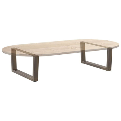 vidaXL Pieds de table basse en V 2 pcs Acier brut 70x(30-31,3) cm Acier