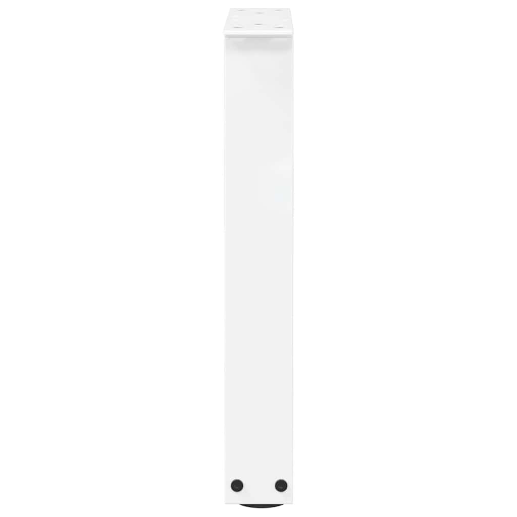 vidaXL Couchtischbeine V-Form 2 Stück Weiß 28x(42-43,3) cm Stahl