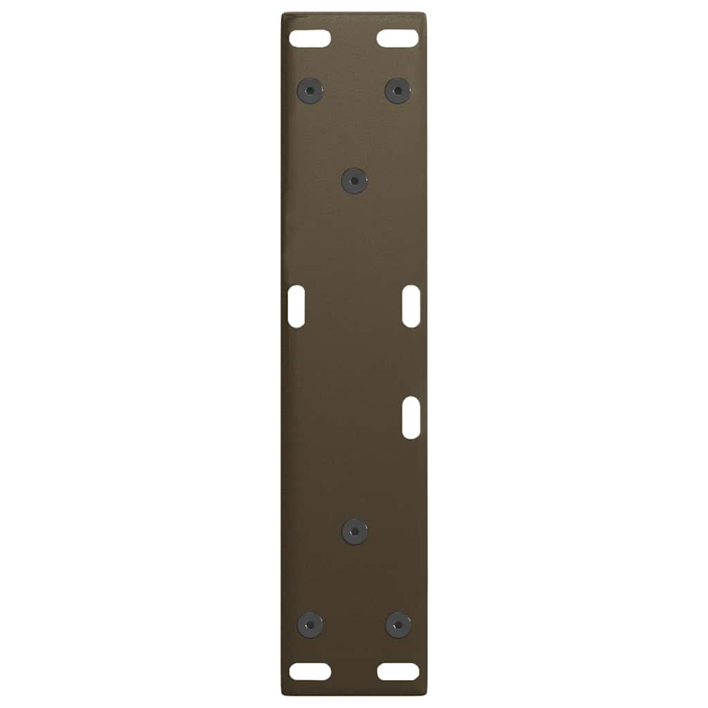 vidaXL Couchtischbeine V-Form 2 Stück Naturstahl 28x(42-43,3) cm Stahl