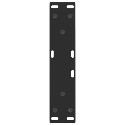 vidaXL Couchtischbeine V-Form 2 Stück Schwarz 38x(42-43,3) cm Stahl