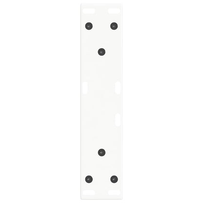 vidaXL Pieds de table basse en V 2 pcs Blanc 38x(42-43,3) cm Acier