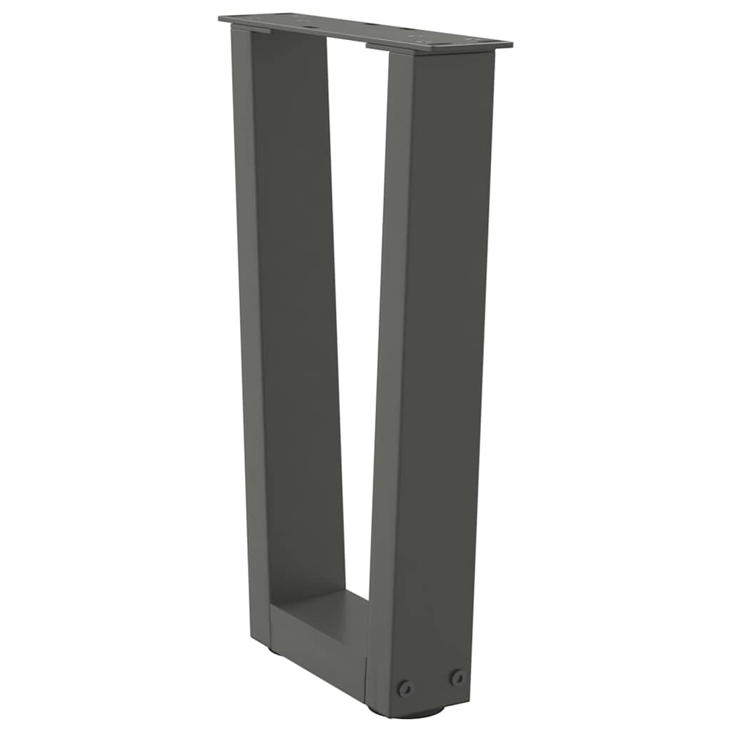 vidaXL Couchtischbeine V-Form 2 Stück Anthrazit 38x(42-43,3) cm Stahl