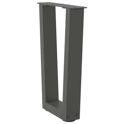 vidaXL Couchtischbeine V-Form 2 Stück Anthrazit 38x(42-43,3) cm Stahl