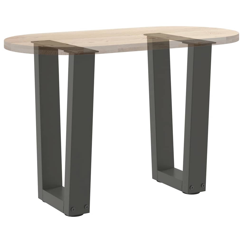 vidaXL Couchtischbeine V-Form 2 Stück Anthrazit 38x(42-43,3) cm Stahl