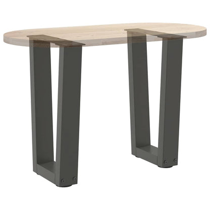 vidaXL Couchtischbeine V-Form 2 Stück Anthrazit 38x(42-43,3) cm Stahl
