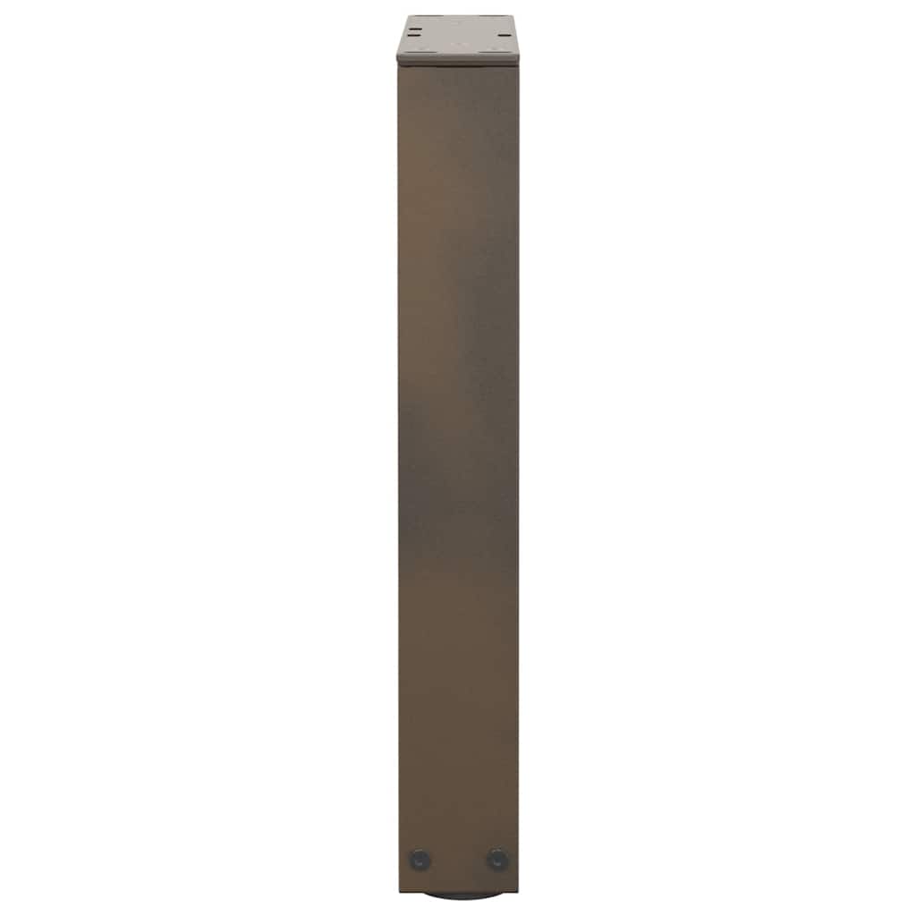 vidaXL Pieds de table basse en forme de V 2 pcs Acier naturel 38x(42-43,3) cm Acier