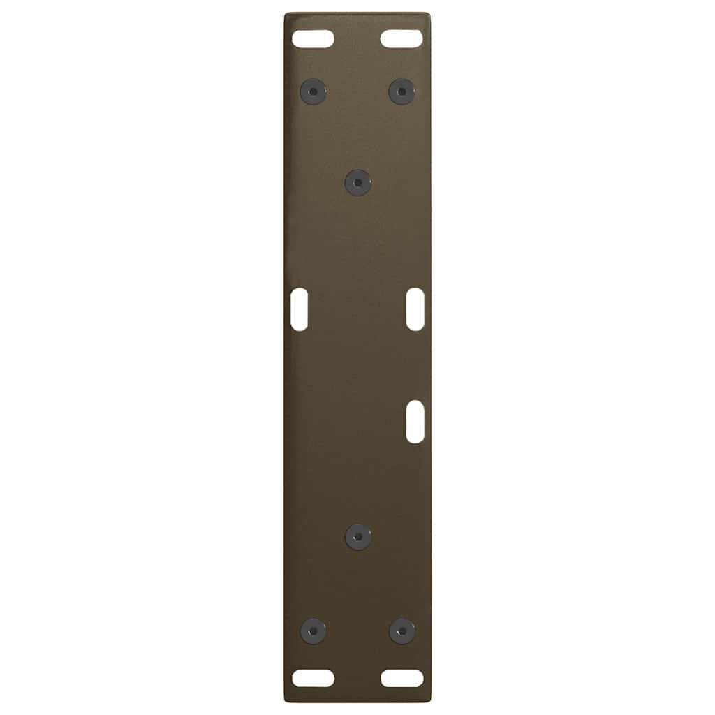 vidaXL Pieds de table basse en forme de V 2 pcs Acier naturel 38x(42-43,3) cm Acier