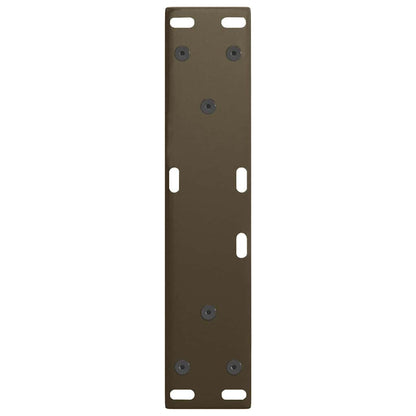 vidaXL Pieds de table basse en forme de V 2 pcs Acier naturel 38x(42-43,3) cm Acier
