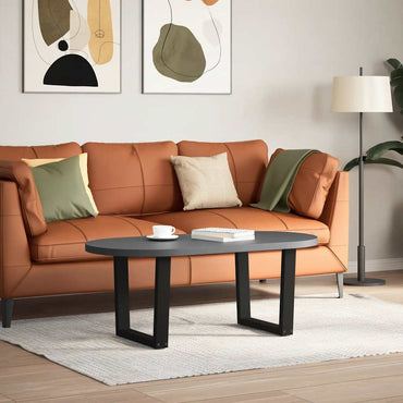 vidaXL Couchtischbeine V-Form 2 Stück Schwarz 50x(42-43,3) cm Stahl