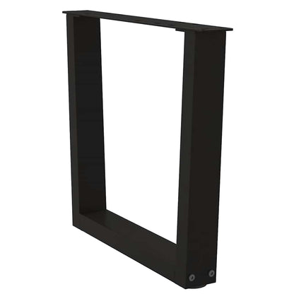 vidaXL Couchtischbeine V-Form 2 Stück Schwarz 50x(42-43,3) cm Stahl