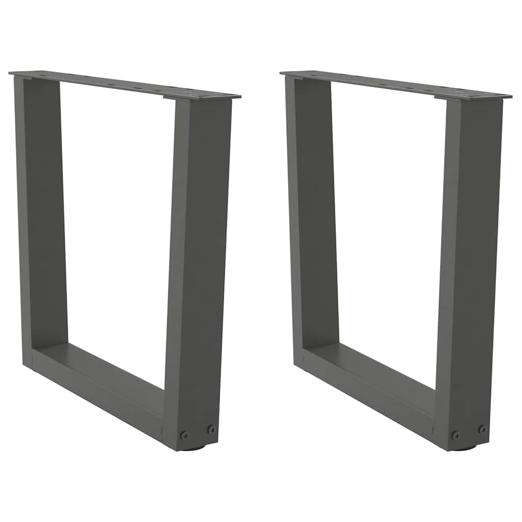 vidaXL Couchtischbeine V-Form 2 Stück Anthrazit 50x(42-43,3) cm Stahl