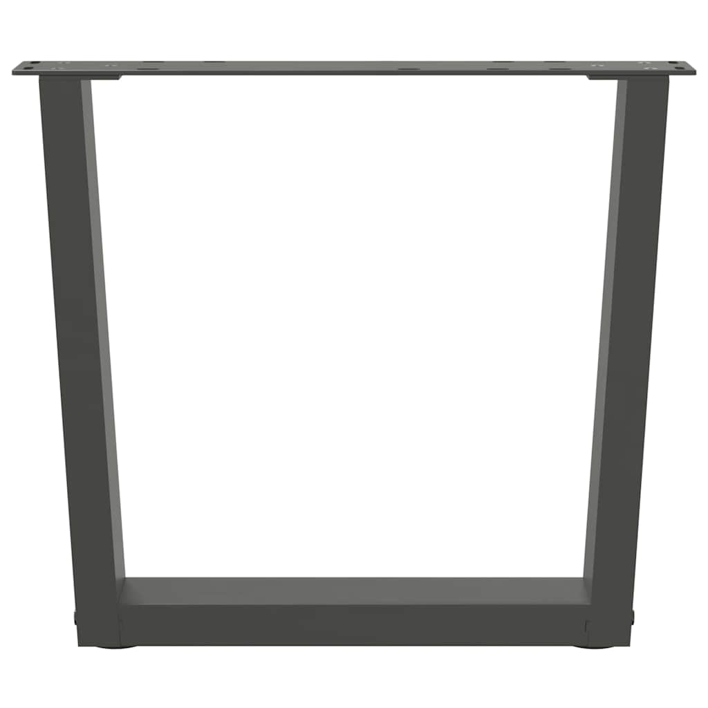 vidaXL Couchtischbeine V-Form 2 Stück Anthrazit 50x(42-43,3) cm Stahl