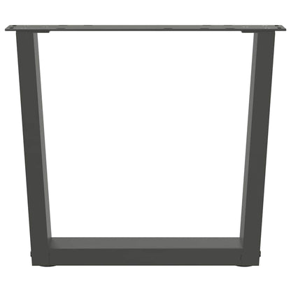 vidaXL Couchtischbeine V-Form 2 Stück Anthrazit 50x(42-43,3) cm Stahl