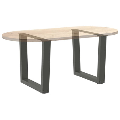 vidaXL Couchtischbeine V-Form 2 Stück Anthrazit 50x(42-43,3) cm Stahl