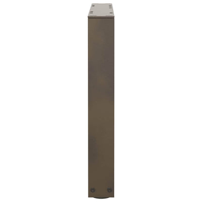 vidaXL Couchtischbeine V-Form 2 Stück Naturstahl 50x(42-43,3) cm Stahl
