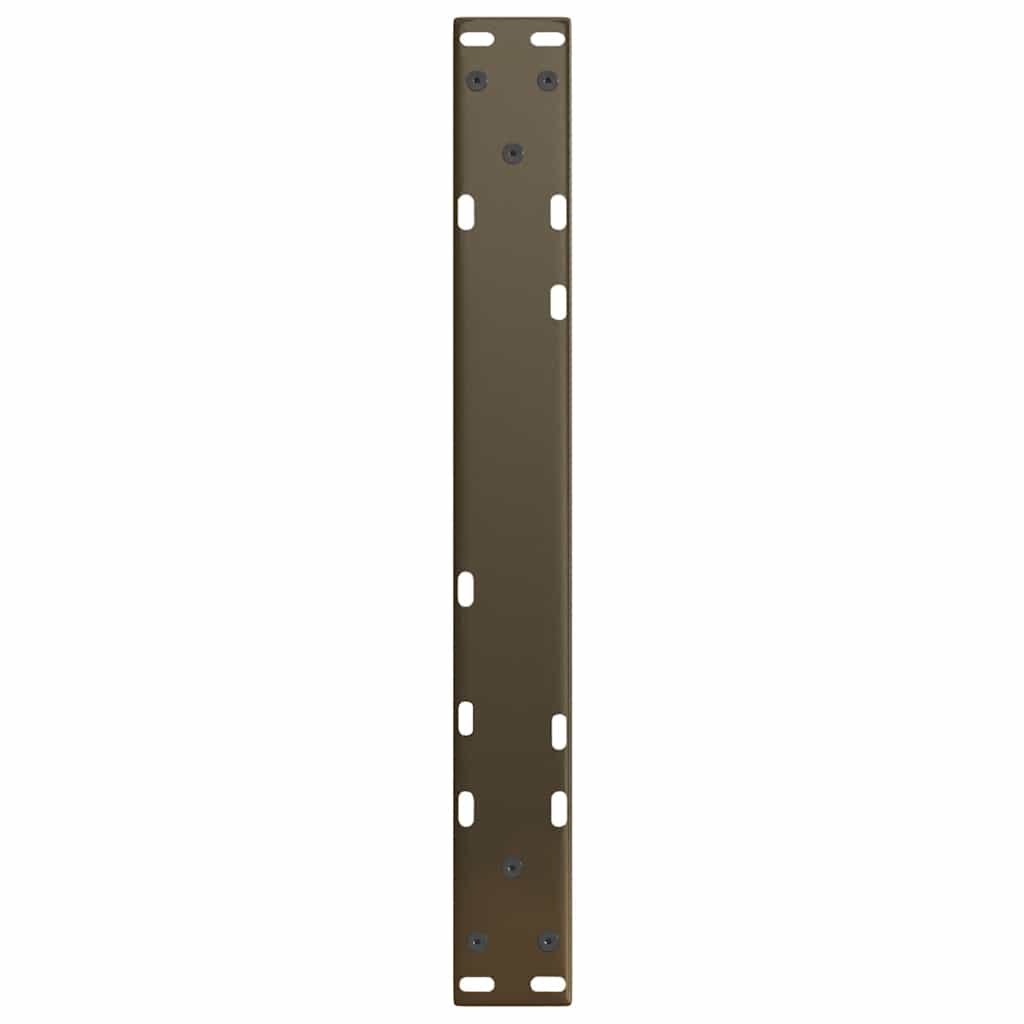 vidaXL Couchtischbeine V-Form 2 Stück Naturstahl 50x(42-43,3) cm Stahl