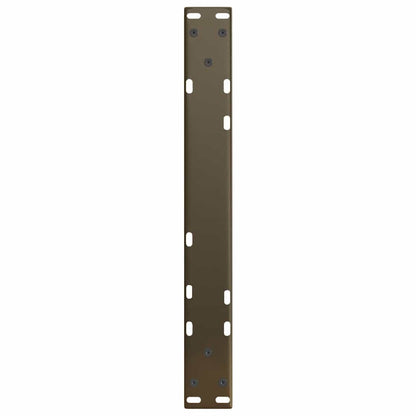 vidaXL Couchtischbeine V-Form 2 Stück Naturstahl 50x(42-43,3) cm Stahl
