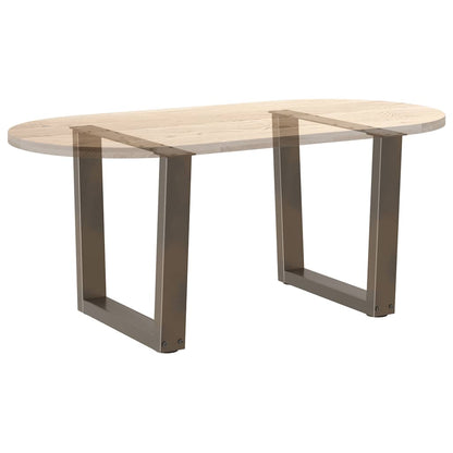 vidaXL Couchtischbeine V-Form 2 Stück Naturstahl 50x(42-43,3) cm Stahl