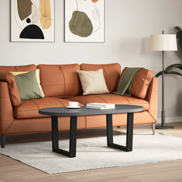 vidaXL Couchtischbeine V-Form 2 Stück Schwarz 60x(42-43,3) cm Stahl