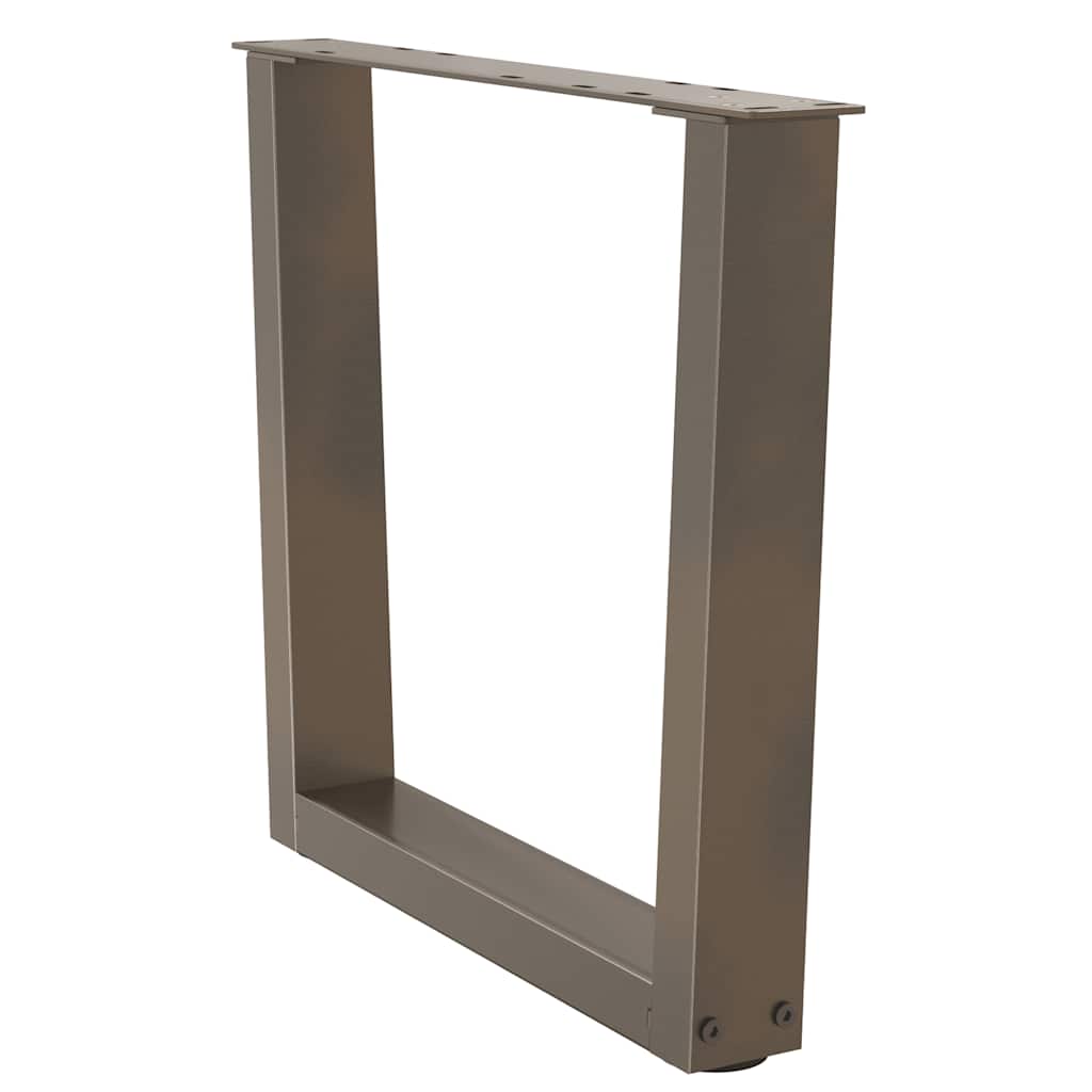 vidaXL Couchtischbeine V-Form 2 Stück Naturstahl 60x(42-43,3) cm Stahl
