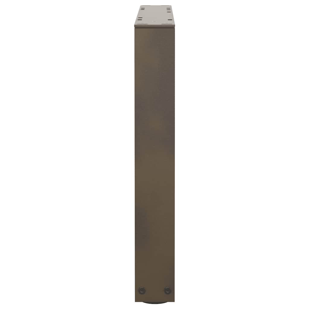 vidaXL Couchtischbeine V-Form 2 Stück Naturstahl 60x(42-43,3) cm Stahl