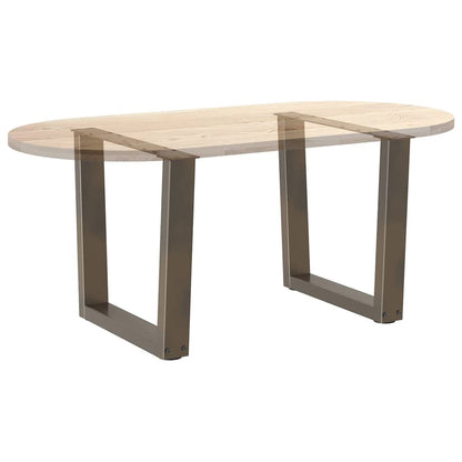 vidaXL Couchtischbeine V-Form 2 Stück Naturstahl 60x(42-43,3) cm Stahl
