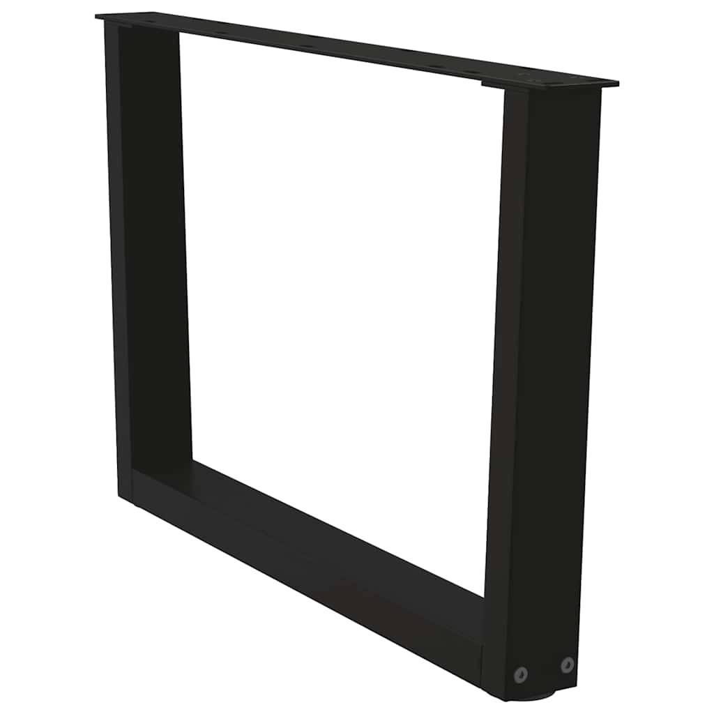 vidaXL Couchtischbeine V-Form 2 Stück Schwarz 70x(42-43,3) cm Stahl