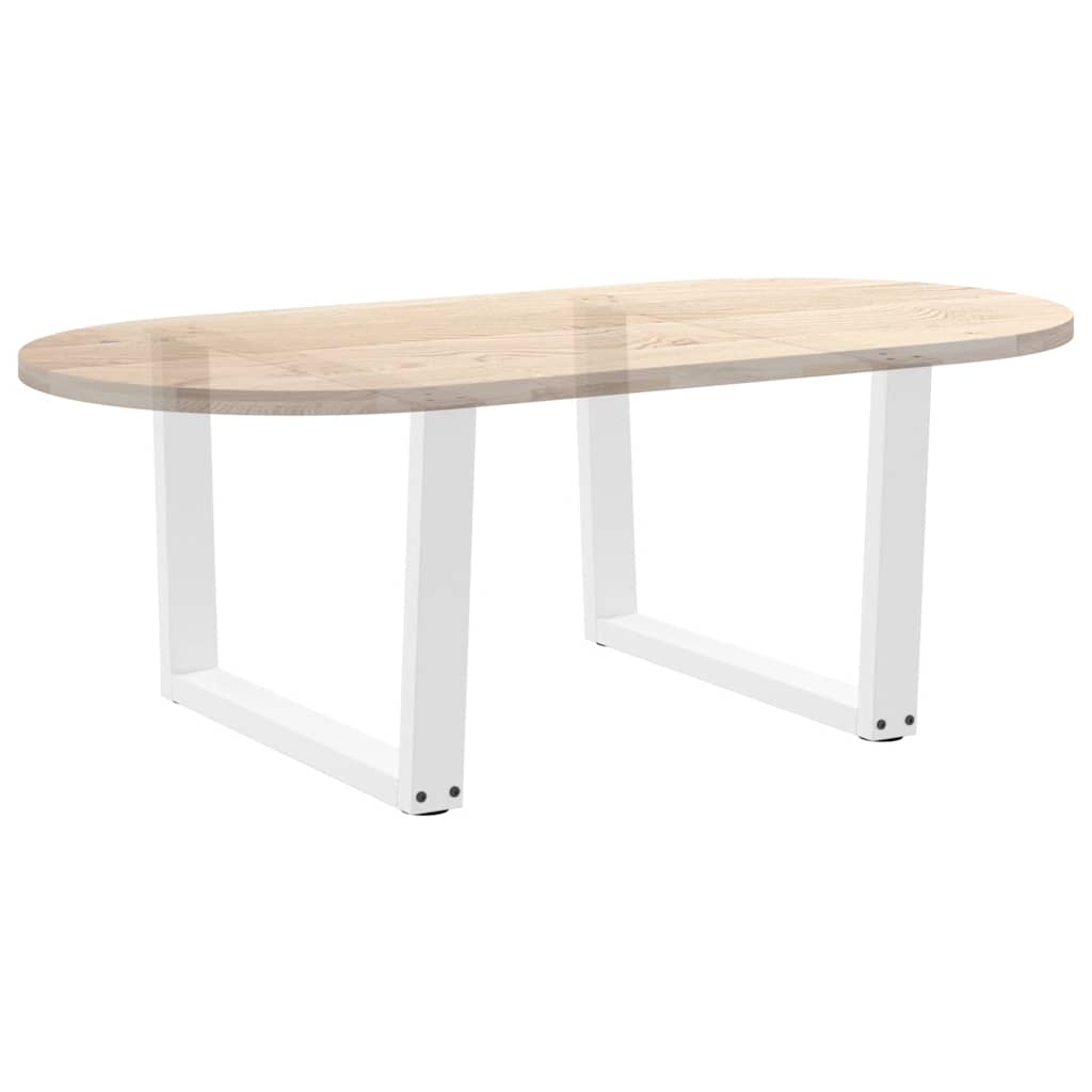 vidaXL Couchtischbeine V-Form 2 Stück Weiß 70x(42-43,3) cm Stahl