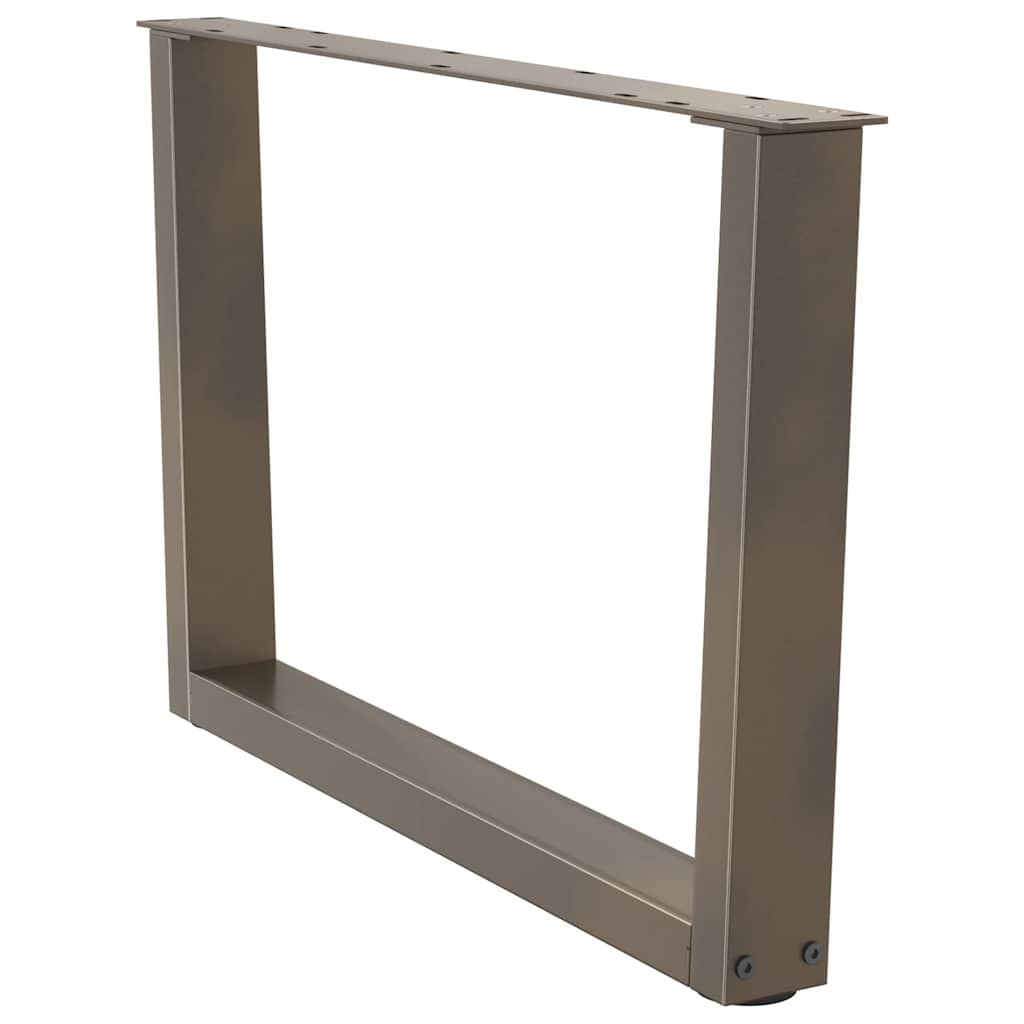 vidaXL Couchtischbeine V-Form 2 Stück Naturstahl 70x(42-43,3) cm Stahl
