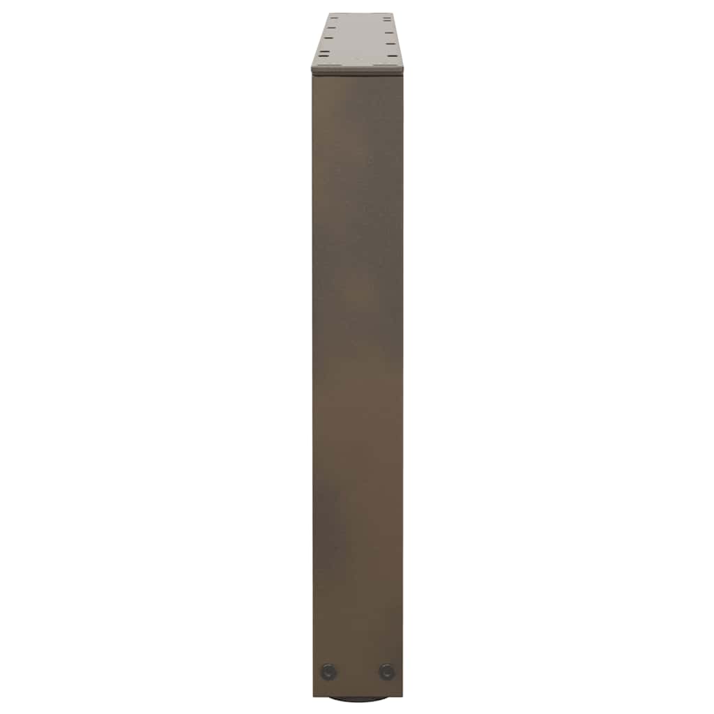 vidaXL Couchtischbeine V-Form 2 Stück Naturstahl 70x(42-43,3) cm Stahl