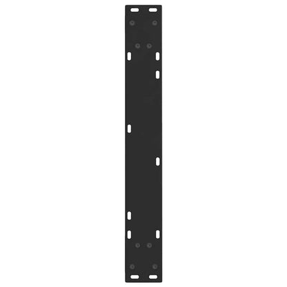 vidaXL Pieds de table à manger en V 2 pcs Noir 60x(72-73,3) cm Acier