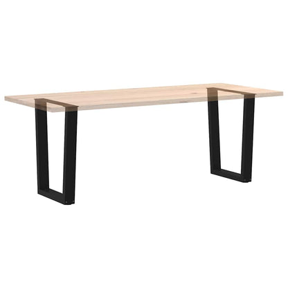 vidaXL Pieds de table à manger en V 2 pcs Noir 60x(72-73,3) cm Acier