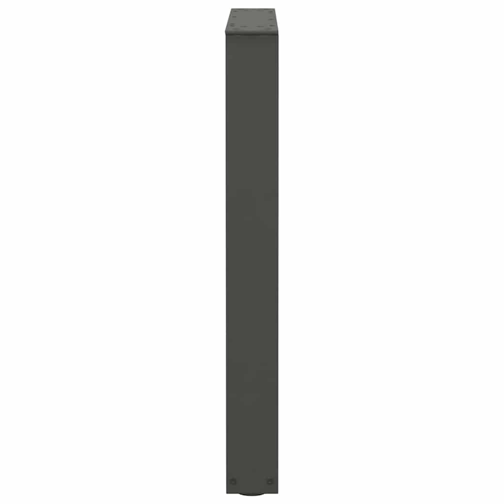 vidaXL Pieds de table à manger en V 2 pcs Anthracite 60x(72-73,3) cm Acier