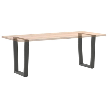 vidaXL Pieds de table à manger en V 2 pcs Anthracite 60x(72-73,3) cm Acier