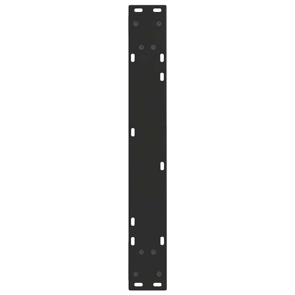 vidaXL Pieds de table à manger en V 2 pcs Noir 70x(72-73,3) cm Acier