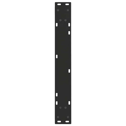 vidaXL Pieds de table à manger en V 2 pcs Noir 70x(72-73,3) cm Acier