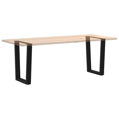 vidaXL Pieds de table à manger en V 2 pcs Noir 70x(72-73,3) cm Acier
